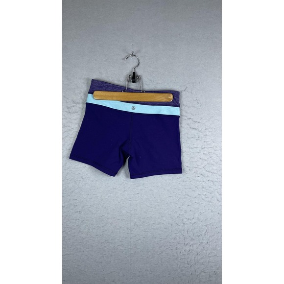 Lululemon Shorts Womens Small Purple‎ Blue Boogie Short Yoga Compression Workout - Picture 5 of 7